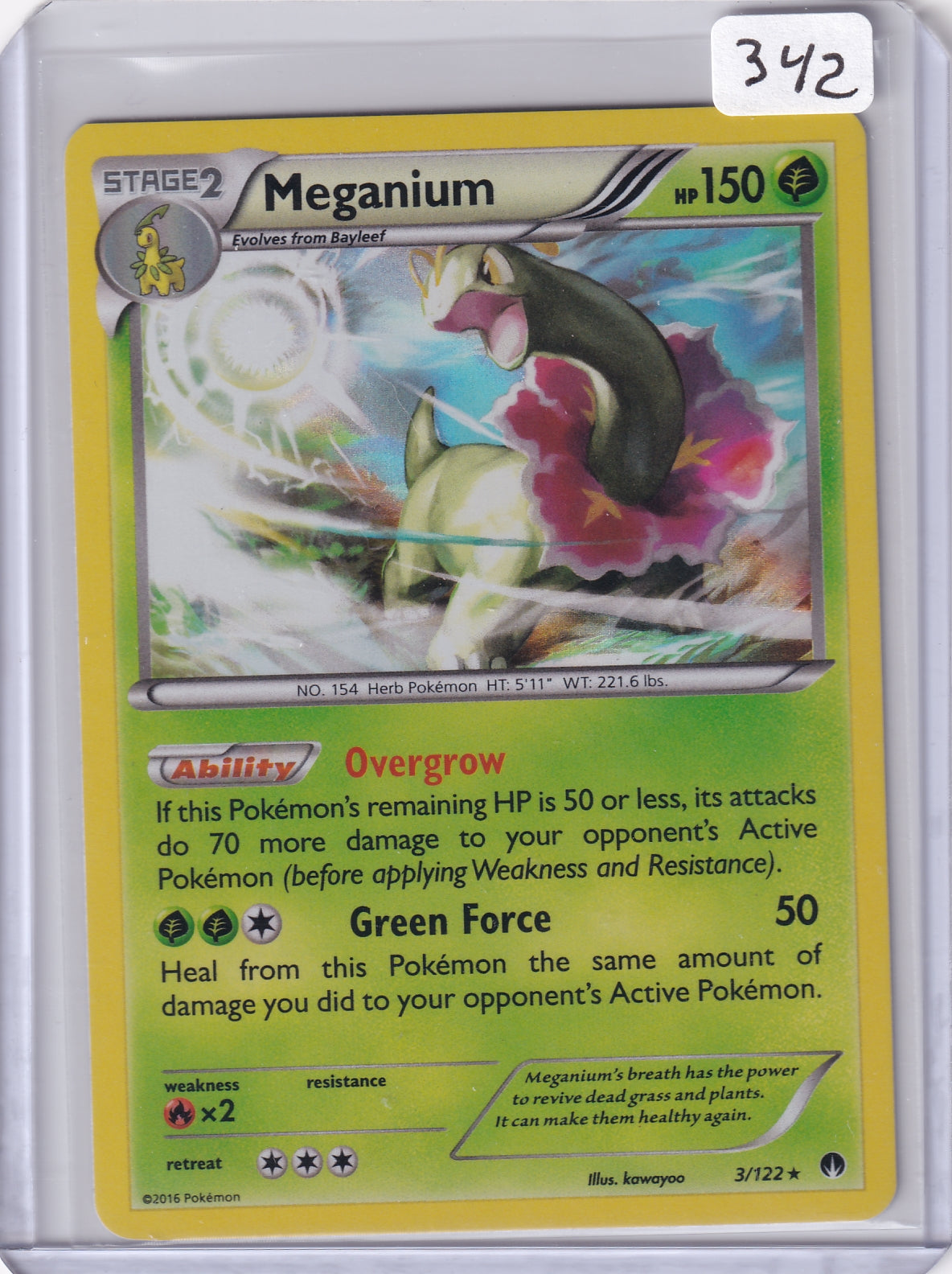 Meganium - breakpoint - holo pokemon card - Light Play +