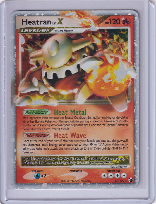 Heatran LV.X - Stormfront - Moderate Play - Holo Pokemon Cards